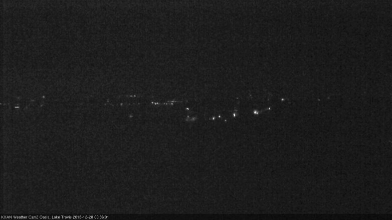Lake Travis webcam, December 27, 2016 11:40 PM CT