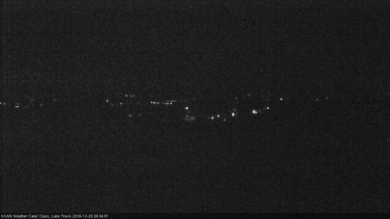 Lake Travis webcam, December 27, 2016 11:45 PM CT