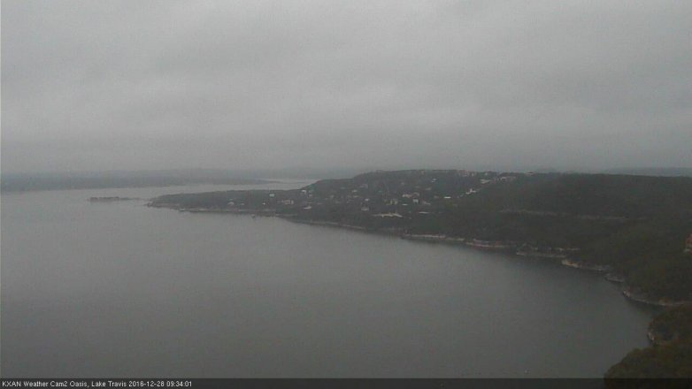 Lake Travis webcam, December 28, 2016 9:00 AM CT