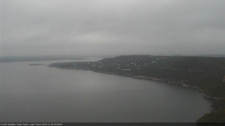 Lake Travis webcam, December 28, 2016 9:05 AM CT