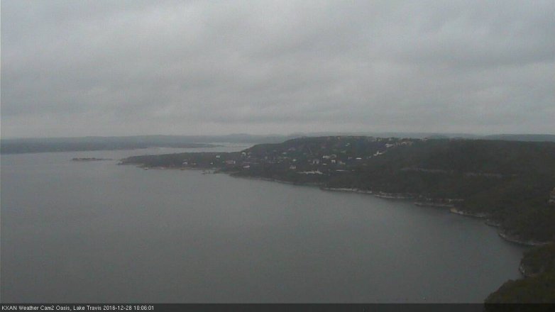 Lake Travis webcam, December 28, 2016 9:25 AM CT