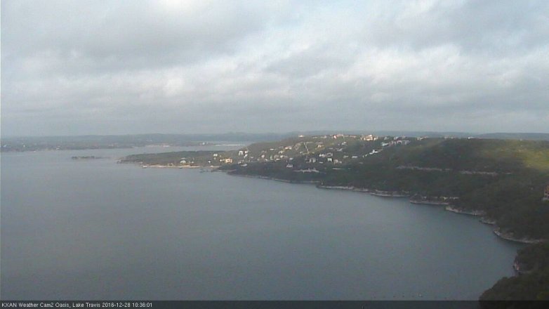 Lake Travis webcam, December 28, 2016 9:45 AM CT