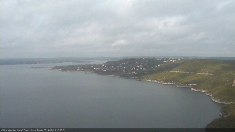 Lake Travis webcam, December 28, 2016 9:50 AM CT