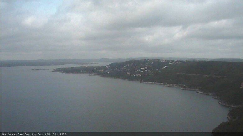 Lake Travis webcam, December 28, 2016 10:05 AM CT