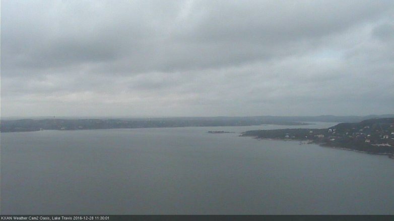 Lake Travis webcam, December 28, 2016 10:40 AM CT