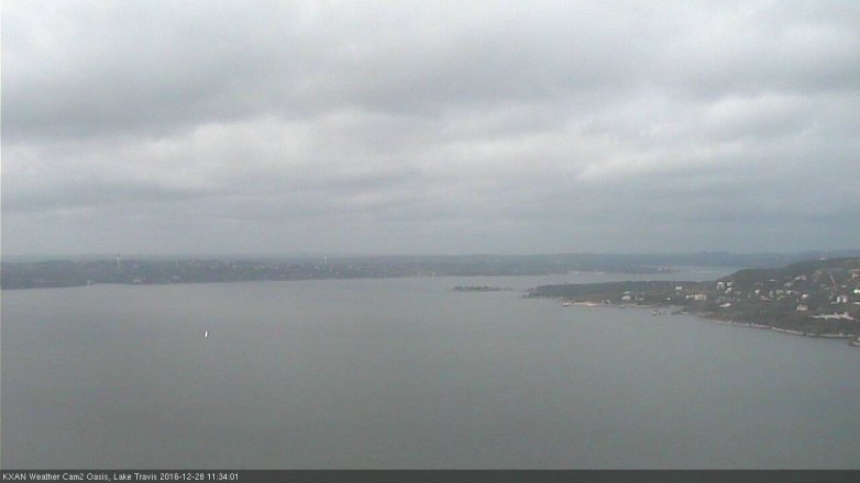 Lake Travis webcam, December 28, 2016 10:50 AM CT