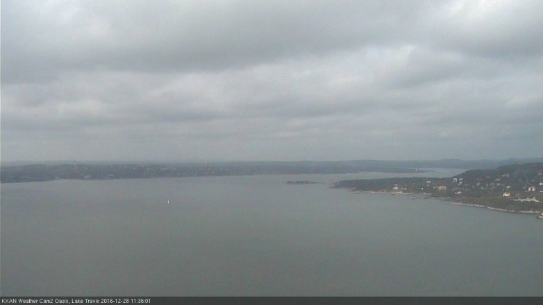 Lake Travis webcam, December 28, 2016 11:00 AM CT