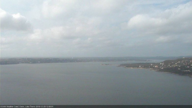 Lake Travis webcam, December 28, 2016 11:15 AM CT