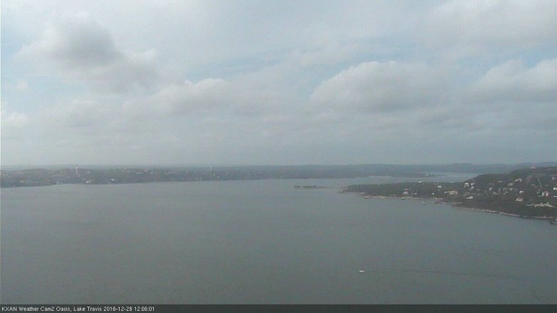 Lake Travis webcam, December 28, 2016 11:20 AM CT