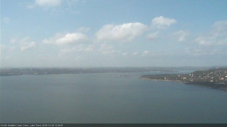 Lake Travis webcam, December 28, 2016 12:00 PM CT