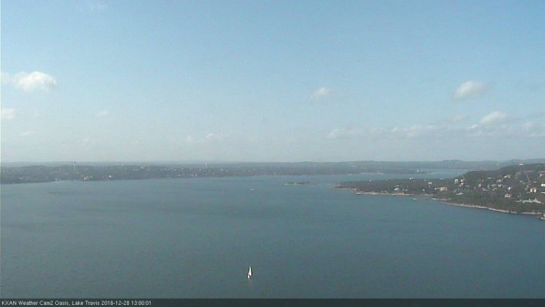Lake Travis webcam, December 28, 2016 12:15 PM CT