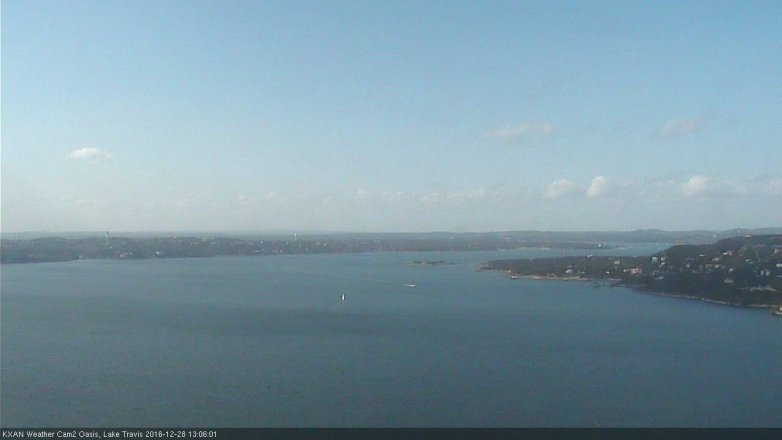 Lake Travis webcam, December 28, 2016 12:25 PM CT