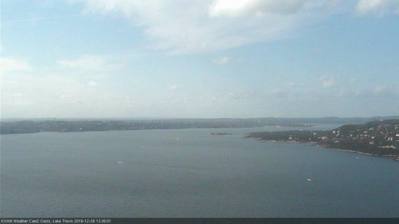 Lake Travis webcam, December 28, 2016 12:45 PM CT