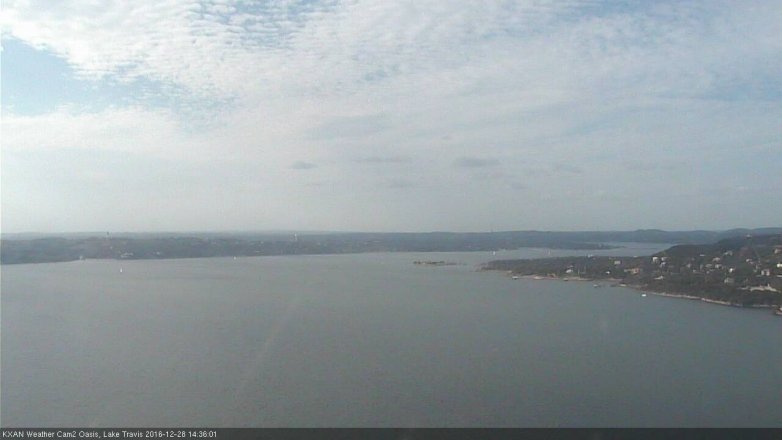 Lake Travis webcam, December 28, 2016 2:00 PM CT