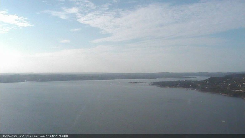 Lake Travis webcam, December 28, 2016 2:40 PM CT