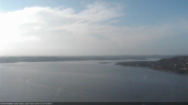 Lake Travis webcam, December 28, 2016 3:10 PM CT