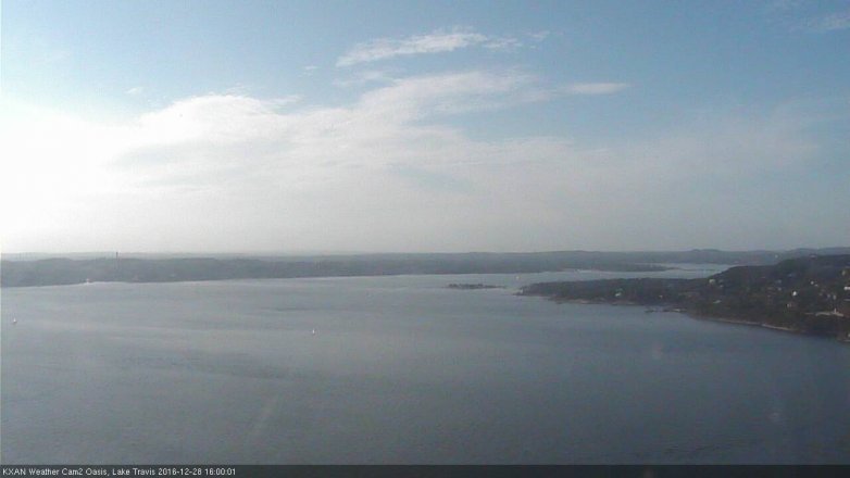 Lake Travis webcam, December 28, 2016 3:15 PM CT