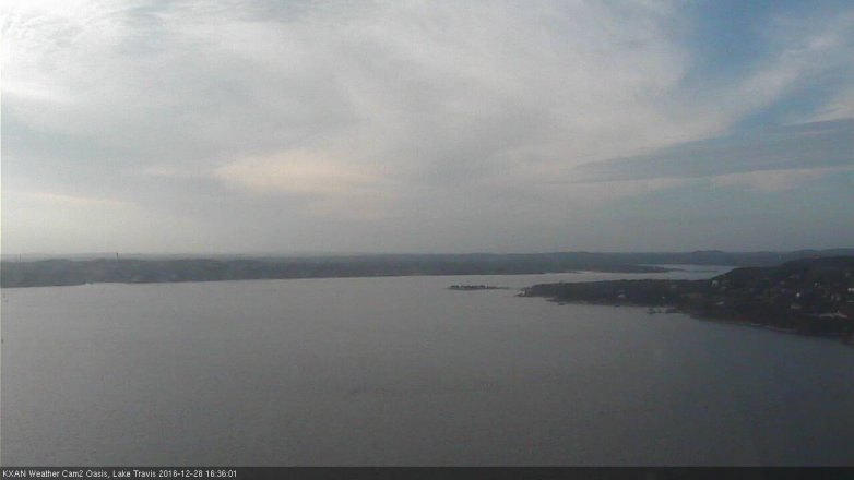 Lake Travis webcam, December 28, 2016 3:40 PM CT