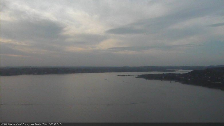 Lake Travis webcam, December 28, 2016 4:30 PM CT
