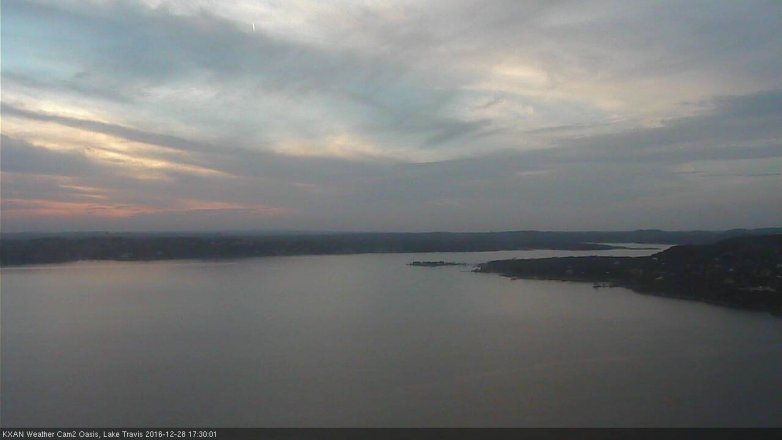 Lake Travis webcam, December 28, 2016 4:35 PM CT