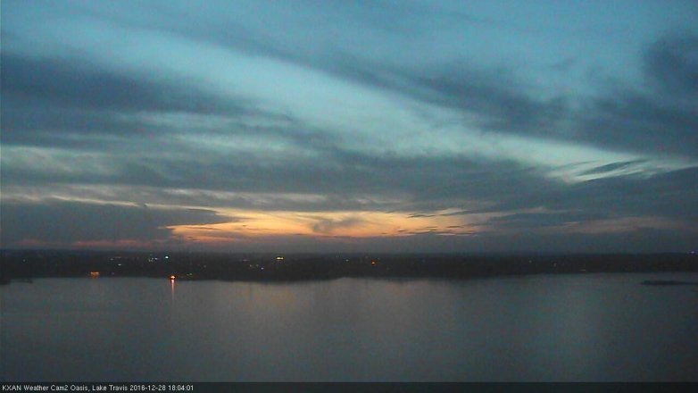 Lake Travis webcam, December 28, 2016 5:15 PM CT