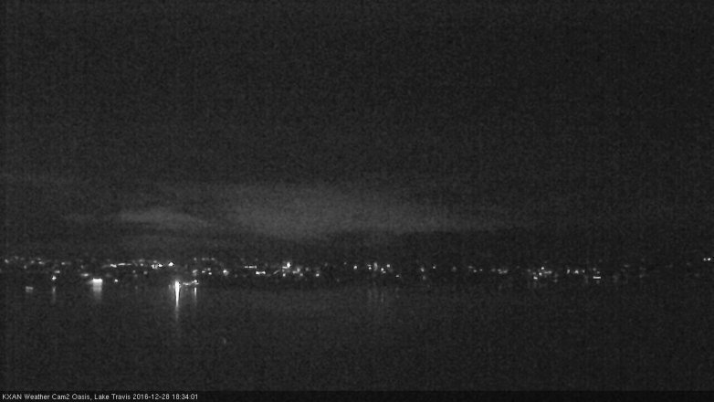 Lake Travis webcam, December 28, 2016 6:05 PM CT