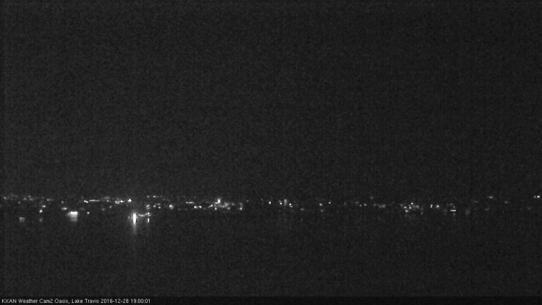 Lake Travis webcam, December 28, 2016 6:10 PM CT