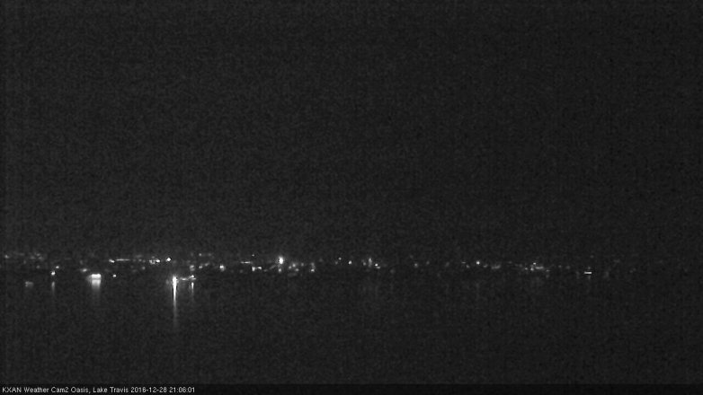 Lake Travis webcam, December 28, 2016 8:20 PM CT
