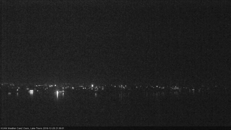 Lake Travis webcam, December 28, 2016 8:55 PM CT