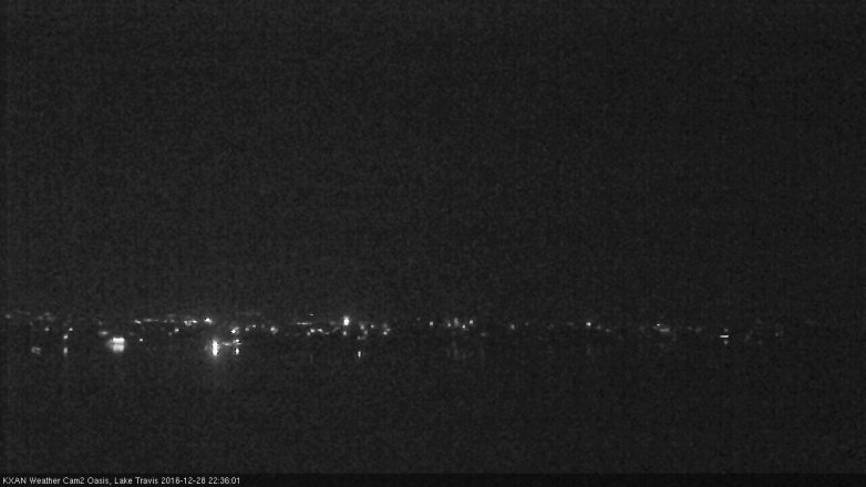 Lake Travis webcam, December 28, 2016 9:55 PM CT