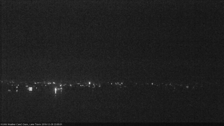 Lake Travis webcam, December 28, 2016 10:15 PM CT