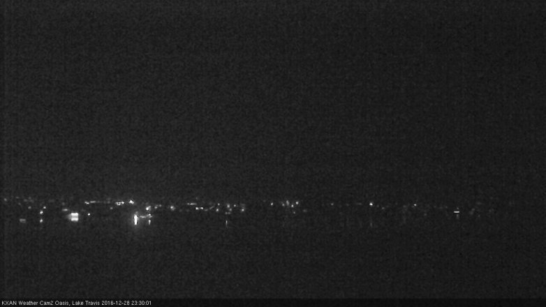 Lake Travis webcam, December 28, 2016 10:50 PM CT