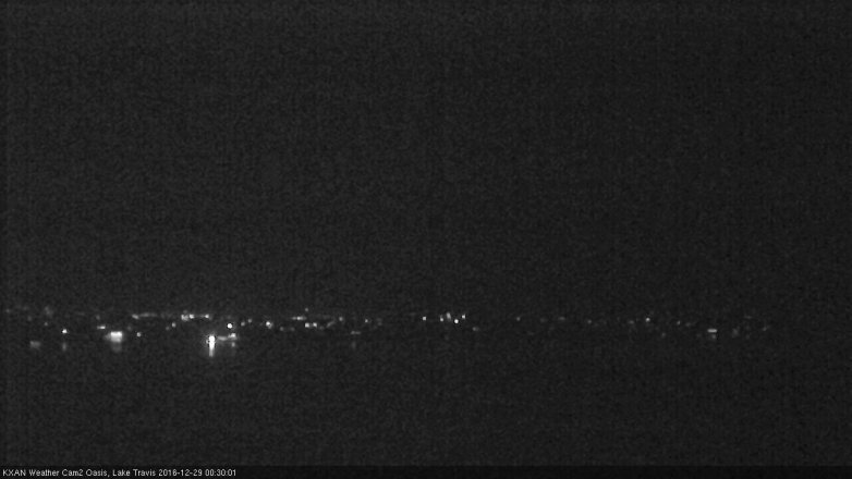 Lake Travis webcam, December 28, 2016 11:50 PM CT