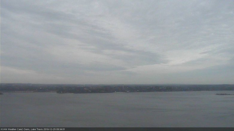 Lake Travis webcam, December 29, 2016 9:05 AM CT