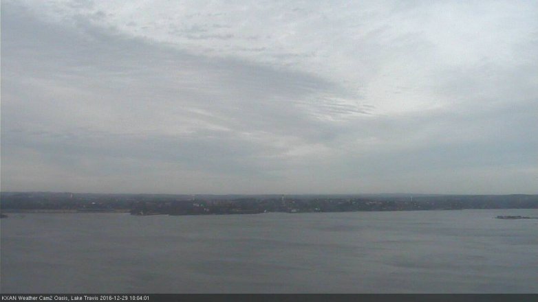 Lake Travis webcam, December 29, 2016 9:10 AM CT