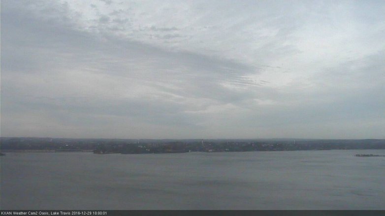 Lake Travis webcam, December 29, 2016 9:20 AM CT
