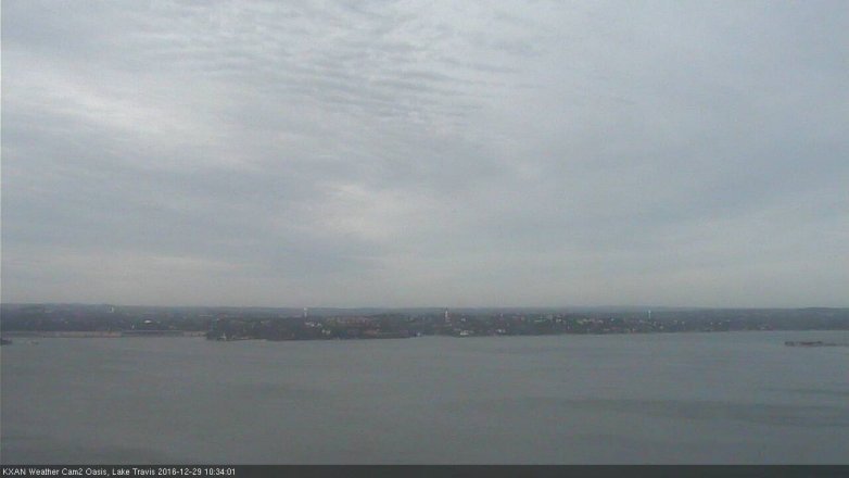 Lake Travis webcam, December 29, 2016 9:45 AM CT