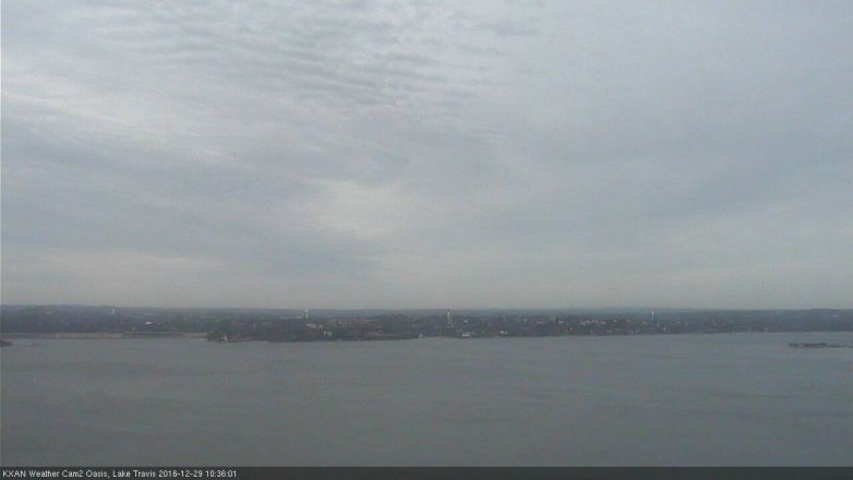 Lake Travis webcam, December 29, 2016 9:50 AM CT