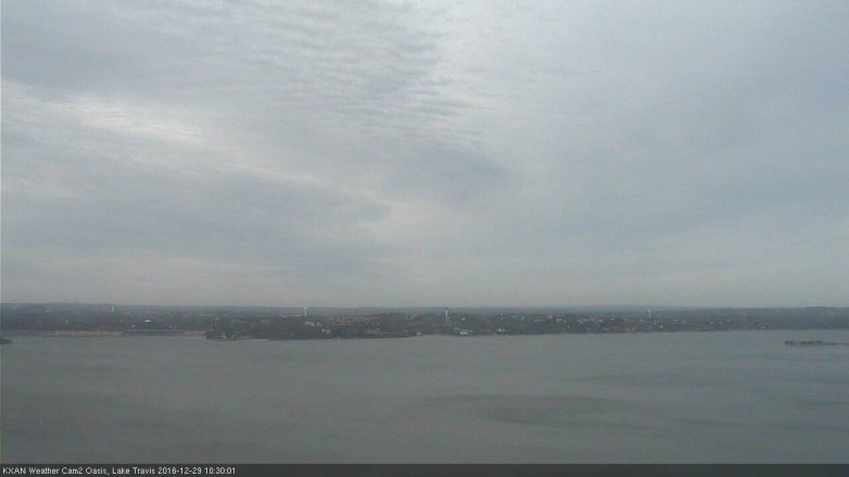 Lake Travis webcam, December 29, 2016 10:00 AM CT