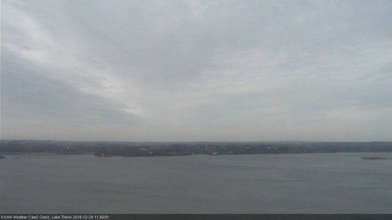 Lake Travis webcam, December 29, 2016 10:05 AM CT