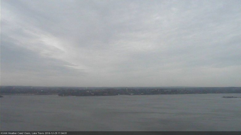 Lake Travis webcam, December 29, 2016 10:15 AM CT