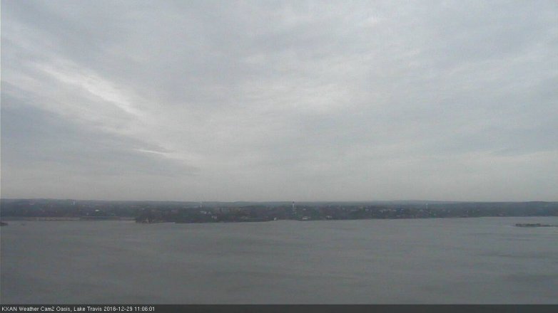 Lake Travis webcam, December 29, 2016 10:20 AM CT