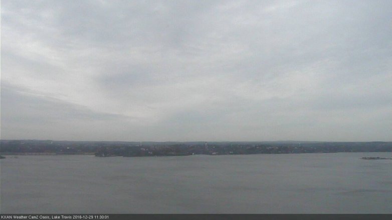Lake Travis webcam, December 29, 2016 10:40 AM CT