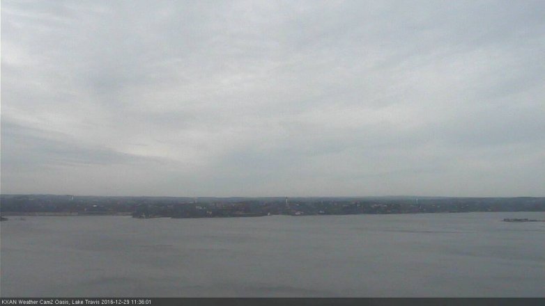 Lake Travis webcam, December 29, 2016 11:00 AM CT