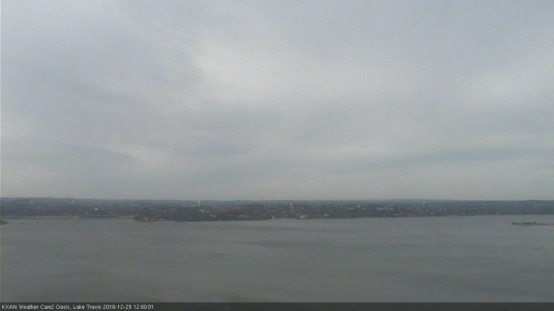 Lake Travis webcam, December 29, 2016 11:15 AM CT