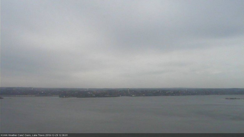 Lake Travis webcam, December 29, 2016 11:40 AM CT