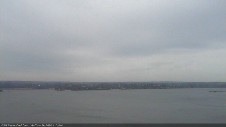 Lake Travis webcam, December 29, 2016 11:50 AM CT