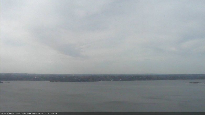 Lake Travis webcam, December 29, 2016 12:15 PM CT