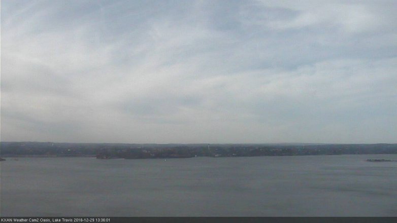 Lake Travis webcam, December 29, 2016 12:50 PM CT