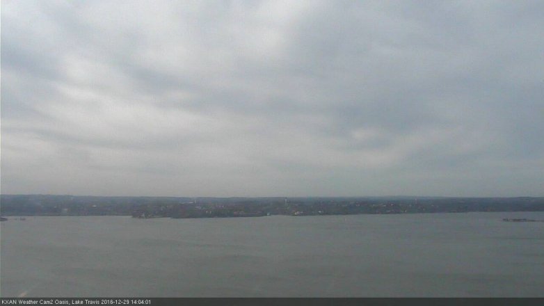 Lake Travis webcam, December 29, 2016 1:30 PM CT